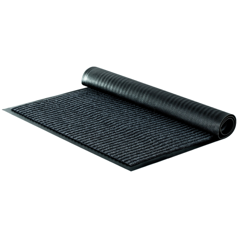 Коврик влаговпитывающий, ворсовый, ребристый OfficeClean, 60*90см, серый, 285745