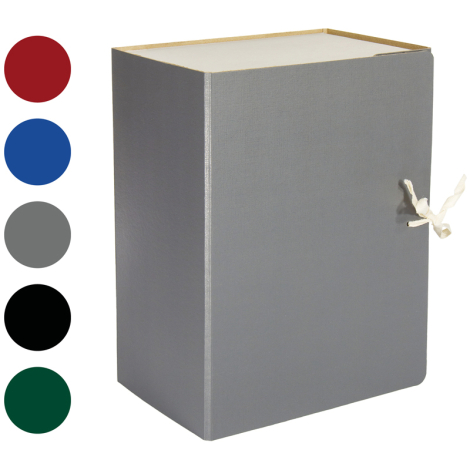 Короб архивный с завязками OfficeSpace разборный, БВ, 150мм, ассорти, сплошной, клапан микрогофрокартон, до 1400л, 318731