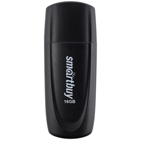 Память Smart Buy "Scout" 16GB, USB 2.0 Flash Drive, черный, SB016GB2SCK, 350452