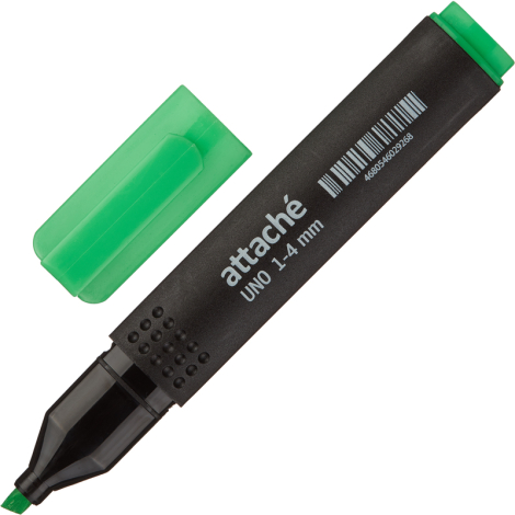 Маркер текстовыделитель Attache Economy Uno 1-4мм зеленый 892703