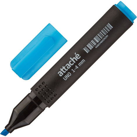 Маркер текстовыделитель Attache Economy Uno 1-4мм синий 892706