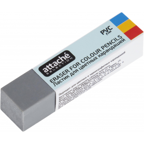 Ластик Attache Selection для стирания цветных карандашей, серый  1019191