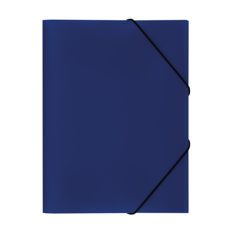 Папка на резинке СТАММ А4, 500мкм, пластик, синяя 343122