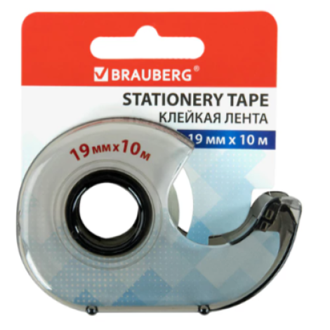 Клейкая лента 19 мм х 10 м в диспенсере, BRAUBERG, 227265