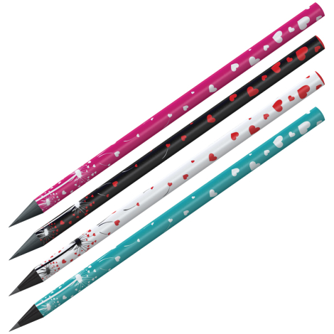 Карандаш ч/г Berlingo "Riddle XS" HB, черное дерево, круглый, заточен., ассорти, BP01135, 276676