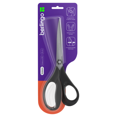 Ножницы Berlingo "Easycut 200" 23см, эргономичные ручки, европодвес, DNn_23045, 326314