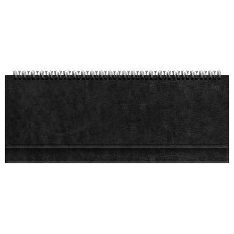 Планинг недатированный, 56л., 330*130мм, BG, кожзам "Nebraska. Black", черный 370461