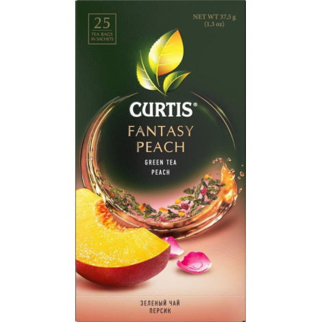 Чай Curtis Fantasy Peach зеленый, 25сашет 1564050