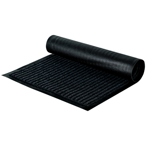 Коврик влаговпитывающий, ворсовый, ребристый OfficeClean, 40*60см, черный 285748