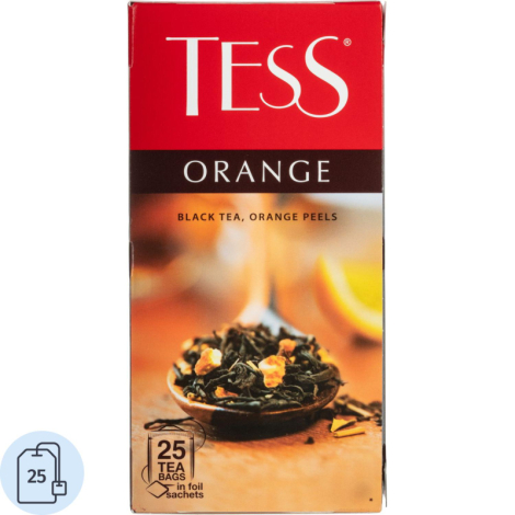 Чай TESS Оранж черный, 25пак 1253276