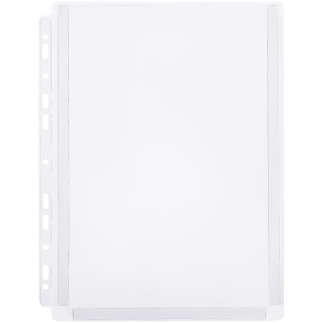 Папка-вкладыш (1 штука) с перфорацией OfficeSpace А4, ПВХ, 180мкм, глянцевая, расширяющаяся до 250л., 363219