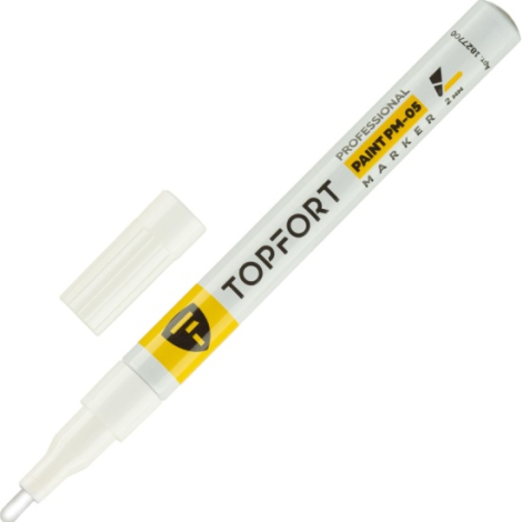 Маркер лаковый TOPFORT Paint 2 мм ZP1101 белый 1827700
