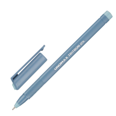 Ручка шариковая неавтомат. Unomax Tritron 2x д/ш0,7мм,л0,3мм син 1680854