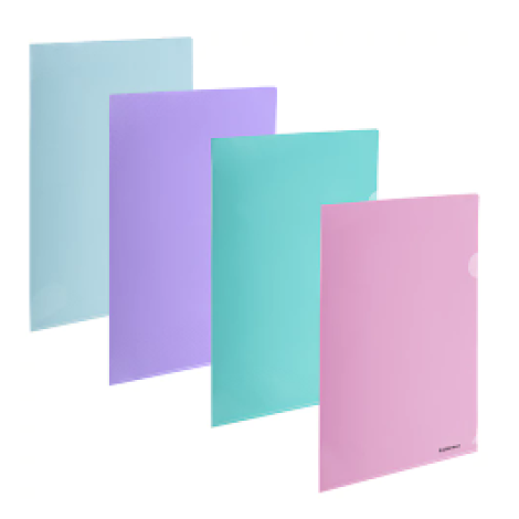 Папка-уголок ERICH KRAUSE "Diagonal Pastel", ассорти, 0,18 мм, 50170, 272918