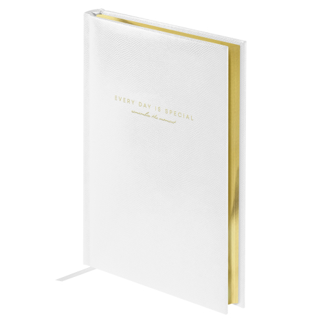 Ежедневник недатированный, А5, 136л., твердый переплет, кожзам, BG "Dallas. White", белый, DuA5_60877, 369646