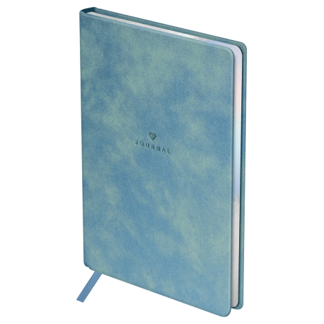 Ежедневник недатированный, А5, 136л., кожзам, BG "Shimmer. Blue", синий, голографический срез, DuA5_22217, 370247