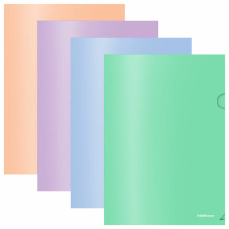Папка-уголок ERICH KRAUSE "Matt Pastel Bloom", ассорти, 0,18 мм,  272919