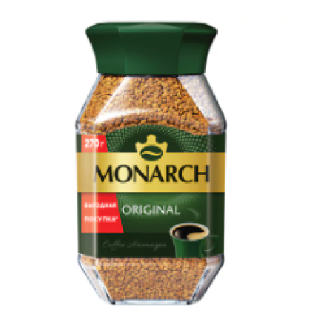 Кофе растворимый Monarch Original, 270 г, стеклянная банка