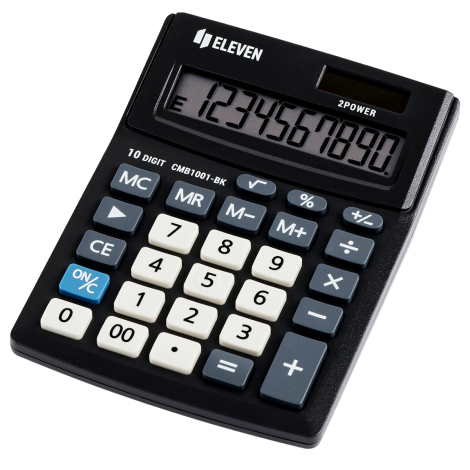 Калькулятор настольный Eleven Business Line CMB1001-BK, 10 разрядов, двойное питание, 102*137*31мм, черный 339195
