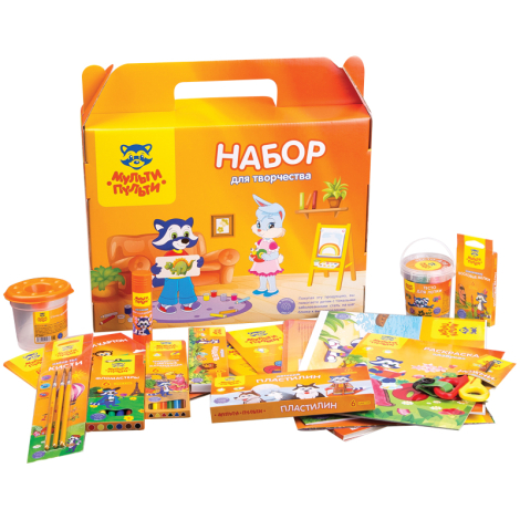 Набор принадлежностей для творчества Мульти-Пульти, в подарочной коробке 262501