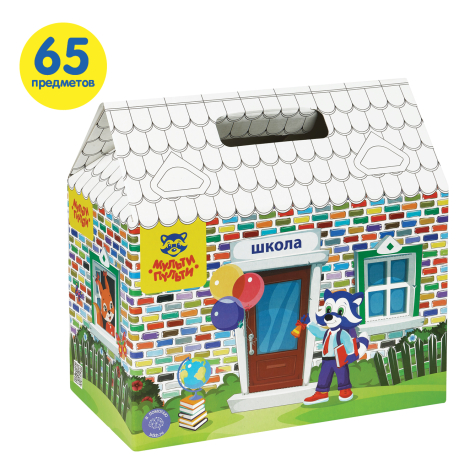 Набор первоклассника Мульти-Пульти, в подарочной коробке, 65 предметов, зеленый 359326