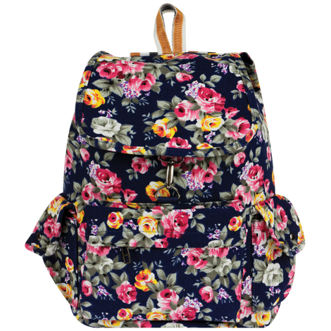 Рюкзак ArtSpace Freedom "Цветочный микс", 38*31*16см, 1 отделение, 3 кармана, ассорти 312296
