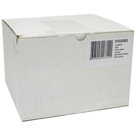 Фотобумага А6 (100*150) для стр. принтеров Lomond, 180г/м2 (600л) матовая односторонняя 107029
