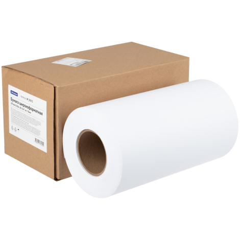 Бумага широкоформатная OfficeSpace, 297мм*150м, 80г/м2, вт. 76мм, для инженерных машин 320503