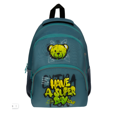 Рюкзак ArtSpace School "Bear", 40*28*18см, 2 отделения, 3 кармана, уплотн. спинка 364780