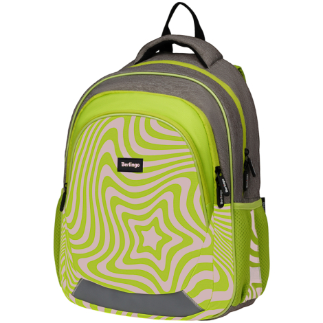Рюкзак Berlingo Bliss "Neon star" 40*29*19см, 3 отделения, 2 кармана, анатомическая ЭВА спинка 336364