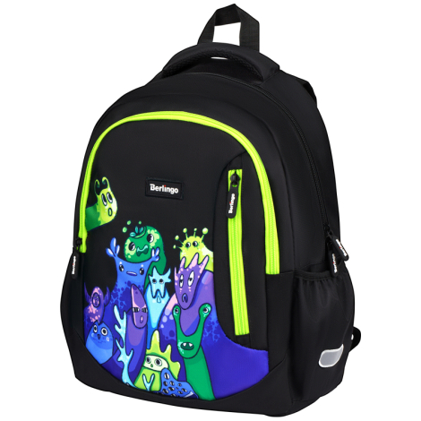 Рюкзак Berlingo Boom "Monsters" 38,5*29*12см, 2 отделения, 3 кармана, анатомическая ЭВА спинка 336375