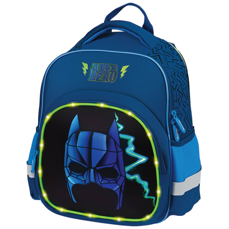 Рюкзак Berlingo Kids "Super hero" 36*27*12см, 1 отделение, 2 кармана, эргономичная спинка, LED кант 336403