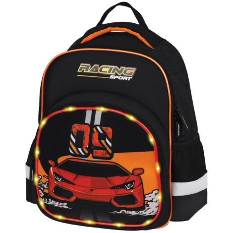 Рюкзак Berlingo Kids "Racing sport" 36*27*12см, 1 отделение, 2 кармана, эргономичная спинка, LED кант 336404